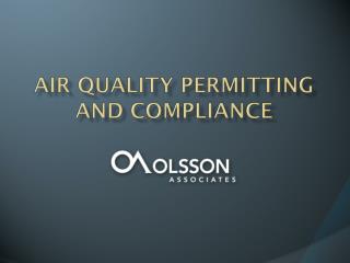 Air Quality Permitting and Compliance