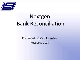 Nextgen Bank Reconciliation