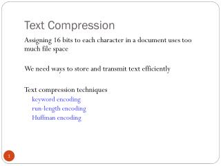 Text Compression