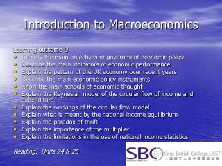 Introduction to Macroeconomics