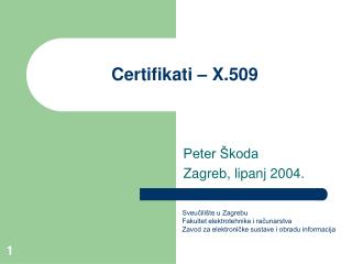 Certifikati – X.509