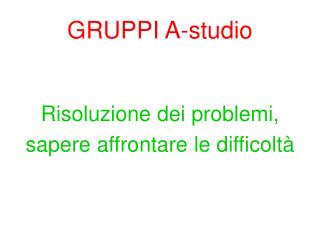 GRUPPI A-studio