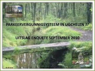 PARKEERVERGUNNIGSYSTEEM IN UGCHELEN ??