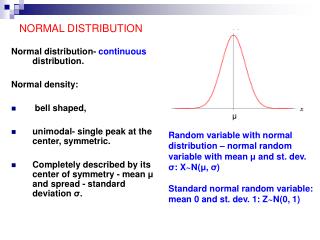 NORMAL DISTRIBUTION