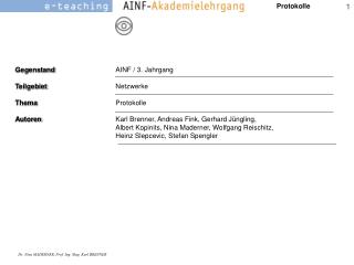 Gegenstand Teilgebiet Thema Autoren