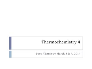 Thermochemistry 4