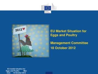 EU M arket S ituation for E ggs and P oultry Management Committee 18 October 2012