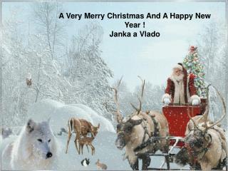 A Very Merry Christmas And A Happy New Year ! Janka a Vlado