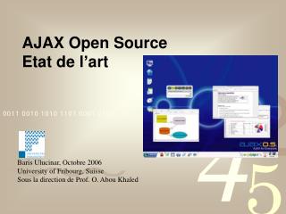AJAX Open Source Etat de l’art