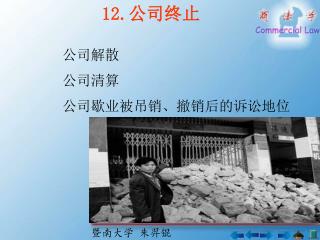 公司解散 公司清算 公司歇业被 吊销、撤销后的诉讼地位