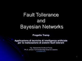 Fault Tollerance and Bayesian Networks