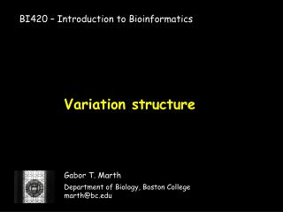 Variation structure