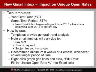 New Gmail Inbox – Impact on Unique Open Rates