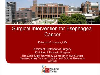 PPT - Surgical Intervention for Esophageal Cancer PowerPoint ...