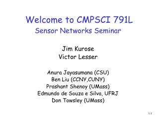 Welcome to CMPSCI 791L