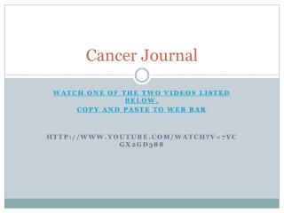 Cancer Journal
