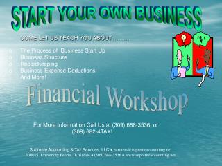 START YOUR OWN BUSINESS