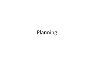 Planning