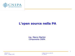 L’open source nella PA