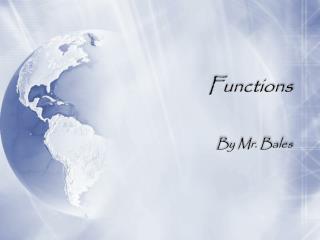 Functions