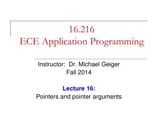 16.216 ECE Application Programming