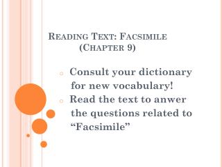 Reading Text: Facsimile (Chapter 9)