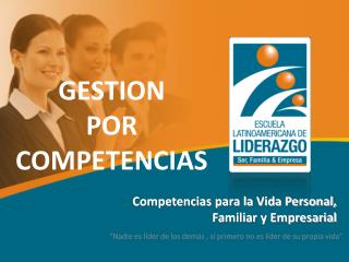 Competencias para la Vida Personal, Familiar y Empresarial