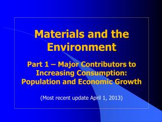 Population Growth