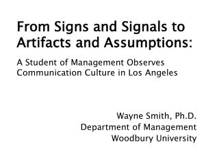From Signs and Signals to Artifacts and Assumptions: