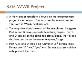 8.05 WWII Project