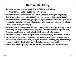 Datové struktury