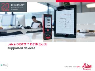 Leica DISTO™ D810 touch supported devices