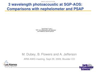 3 wavelength photoacoustic at SGP-AOS: Comparisons with nephelometer and PSAP