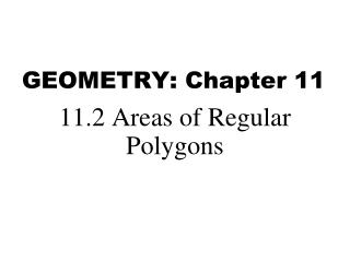 GEOMETRY: Chapter 11