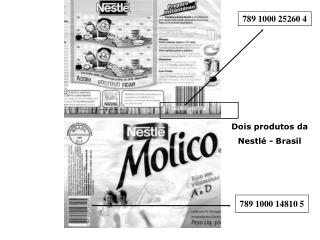Dois produtos da Nestlé - Brasil