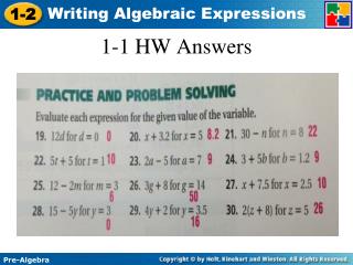 1-1 HW Answers