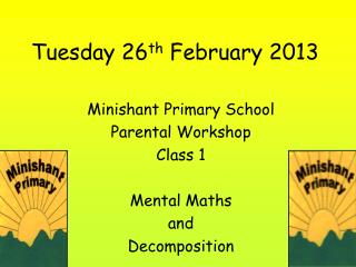 Tuesday 26 th February 2013