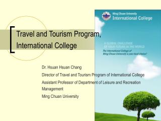 Travel and Tourism Program, International College