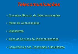 Telecomunicações