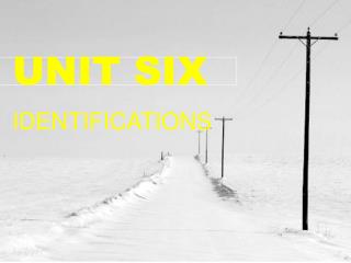 UNIT SIX