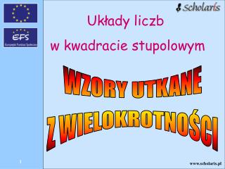 Układy liczb w kwadracie stupolowym