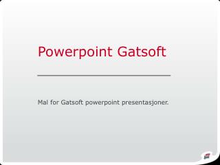 Powerpoint Gatsoft