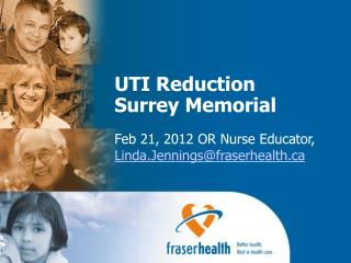 UTI Reduction Surrey Memorial