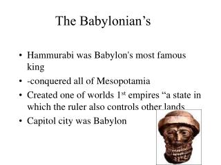 The Babylonian’s