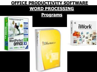 WORD PROCESSING Programs