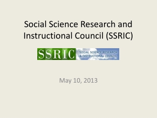 Social Science Research and Instructional Council (SSRIC)