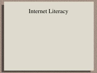 Internet Literacy