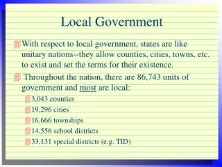 Local Government