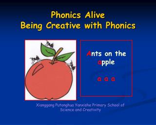 Phonics Alive Being Creative with Phonics