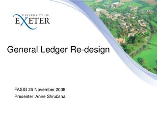 General Ledger Re-design